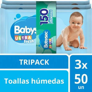 Toallitas Húmedas de Bebé Ultra Sec 150 unidades — Farmacia Parque Miramar