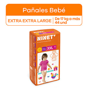 Pañales para Bebé Ninet Talla XXL Paquete 44 un