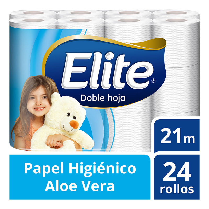 Papel Higiénico ELITE Doble Hoja Paquete 24 Rollos