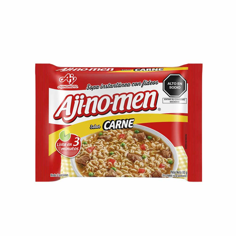 Sopa instantánea AJINOMEN Carne Bolsa 80Gr