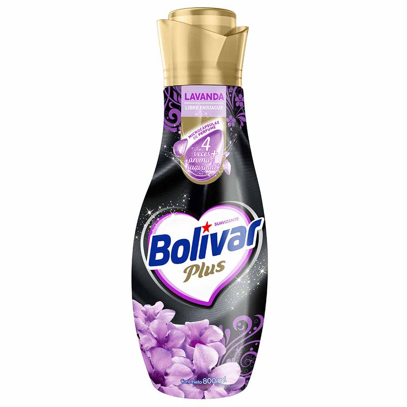 Suavizante de Ropa Bolívar Plus Lavanda Botella 800 ml