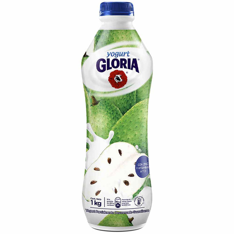 Yogurt Bebible GLORIA Guanábana Botella 1Kg