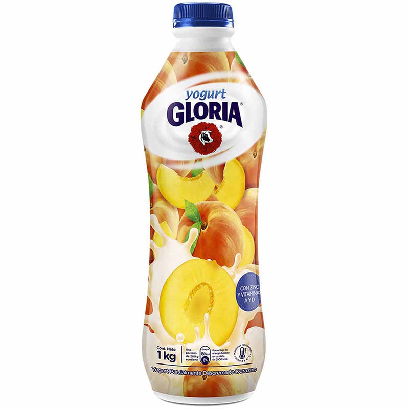 Yogurt Bebible GLORIA Durazno Botella 1Kg