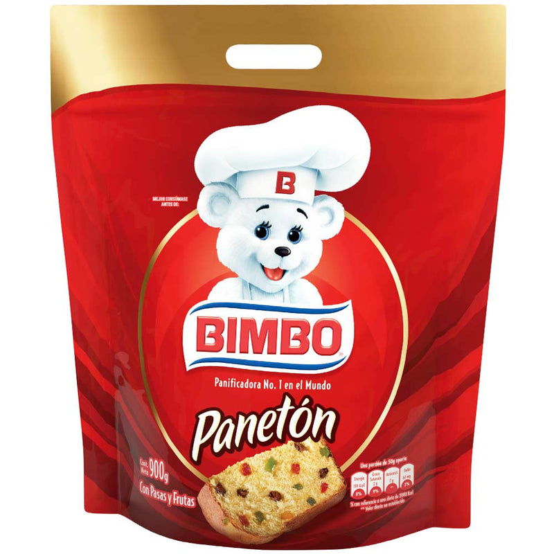 Panetón Bimbo Bolsa 900g