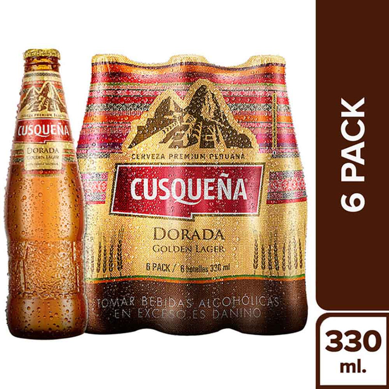 Cerveza Cusqueña Botella 330ml 6 Pack