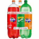Gaseosas FANTA Naranja + FANTA KOLA INGLESA + SPRITE Botella 3L Paquete 3un