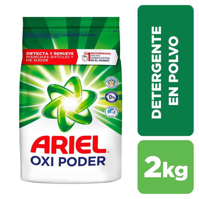 Detergente en polvo Ariel Regular Bolsa 2Kg