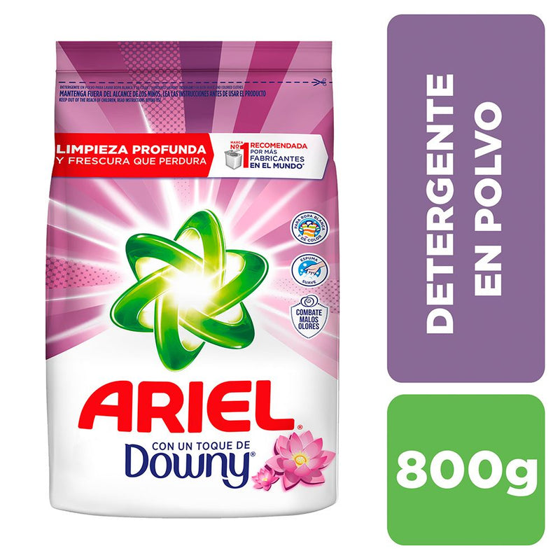 Detergente en polvo Ariel con Downy Bolsa 800g