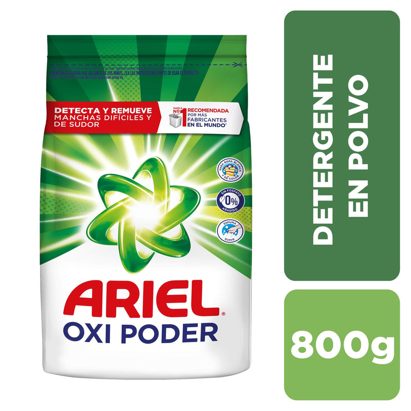 Detergente en polvo Ariel Regular Bolsa 800g