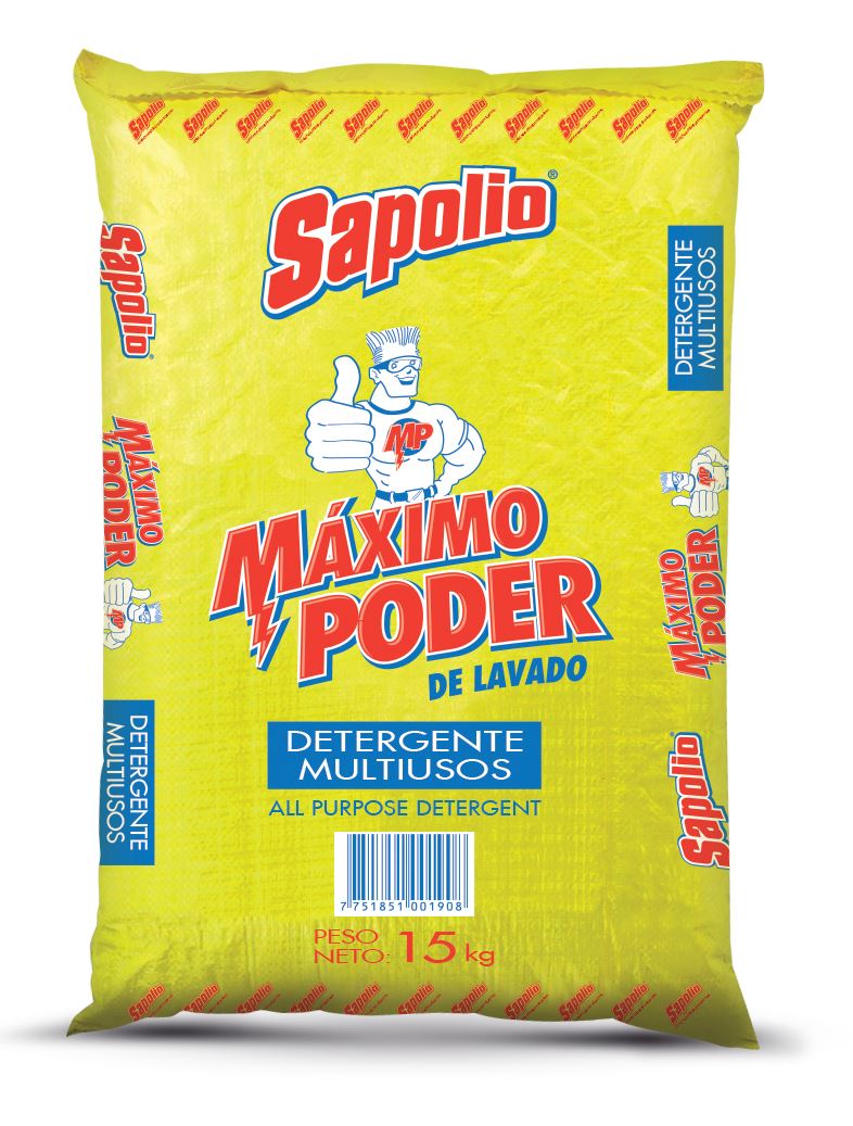 Detergente en Polvo Sapolio Limón Bolsa 14kg