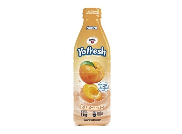 Alimento Lácteo GLORIA Yofresh Durazno Botella 1L