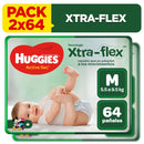 Pañales para Bebé Huggies Active Sec Talla M Paquete 64un Pack 2un