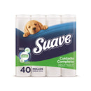 Papel Higiénico Suave Cuidado Completo Paquete 40 unid