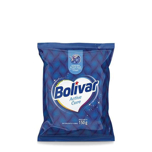 Detergente en Polvo Bolívar Active Duo Bolsa 150g