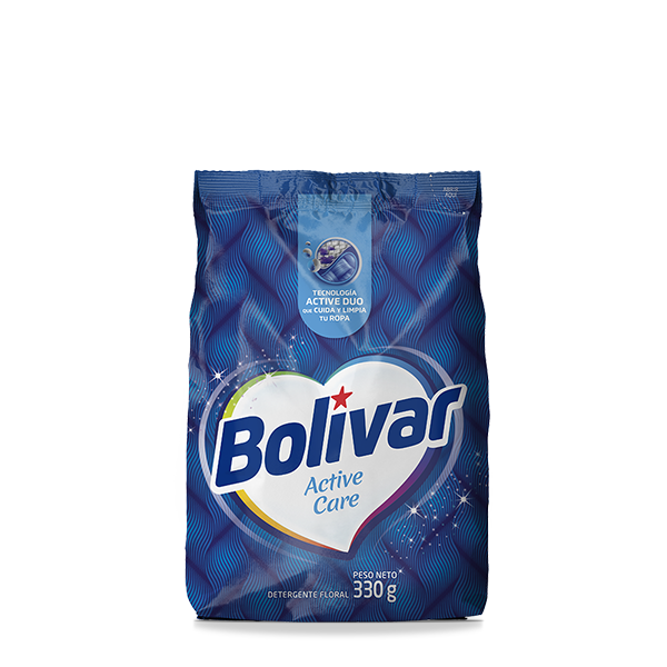 Detergente en Polvo Bolívar Active Duo Bolsa 330g