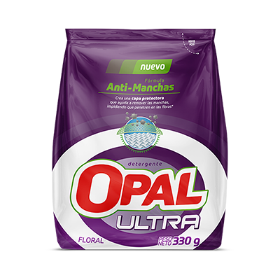 Detergente en Polvo Opal Ultra Multipower Floral Bolsa 330g