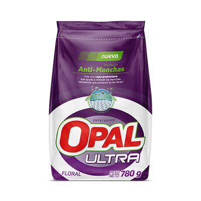 Detergente en Polvo Opal Ultra Multipower Floral Bolsa 780g