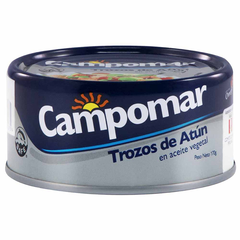 Trozos de Atún CAMPOMAR en Aceite Vegetal Lata 170g