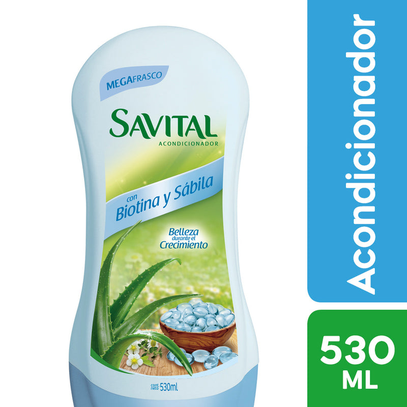 Acondicionador Biotina y Sábila Frasco 530ml