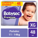 Pañales para Bebé Babysec Premium Talla XG Paquete 48un