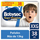 Pañales para Bebé Babysec Super Premium Cuidado Total Talla XXG Paquete 38un