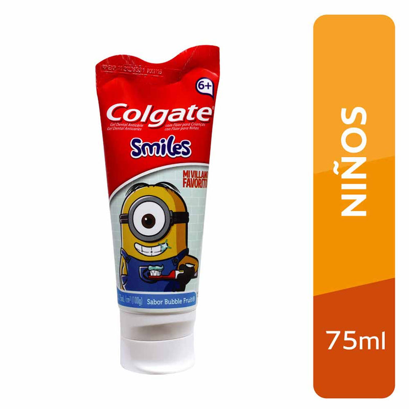 Pasta Dental Colgate Smiles: 6+ años Minions Tubo 75ml