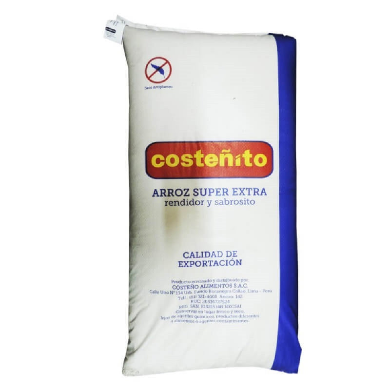 Arroz Costeñito Saco 50 kg