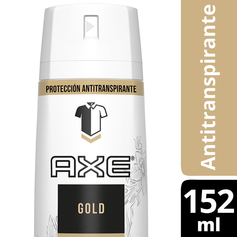 Desodorante en Aerosol para Hombre Axe Gold Antitranspirante Frasco 152ml
