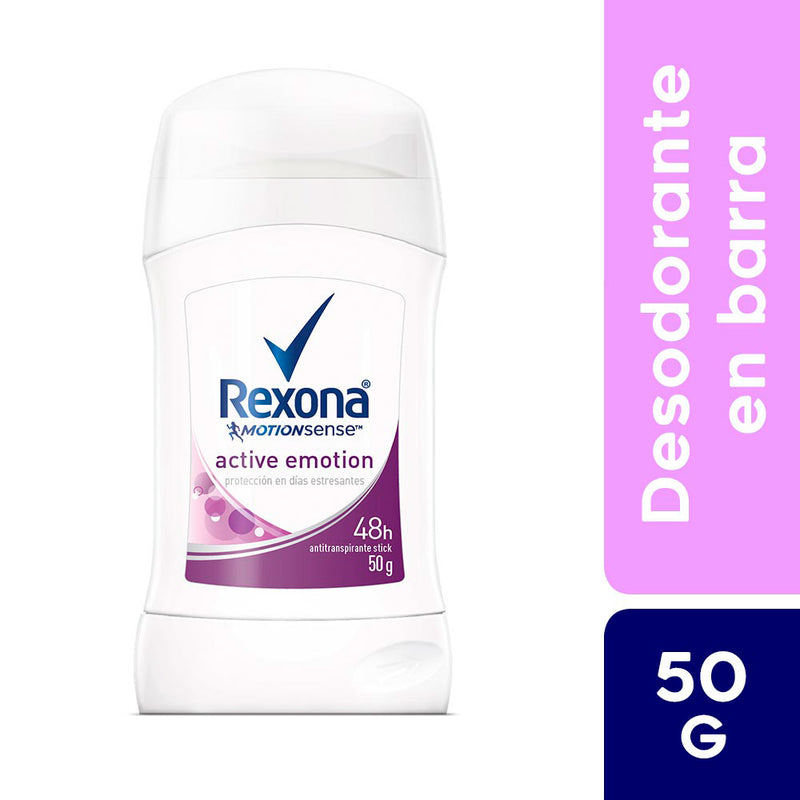 Desodorante en Barra para Mujer Rexona Active Emotion Frasco 50g