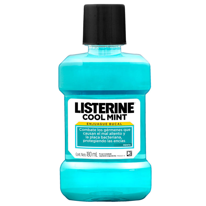 Enjuague Bucal Listerine Cuidado Cool Mint Frasco 180mL