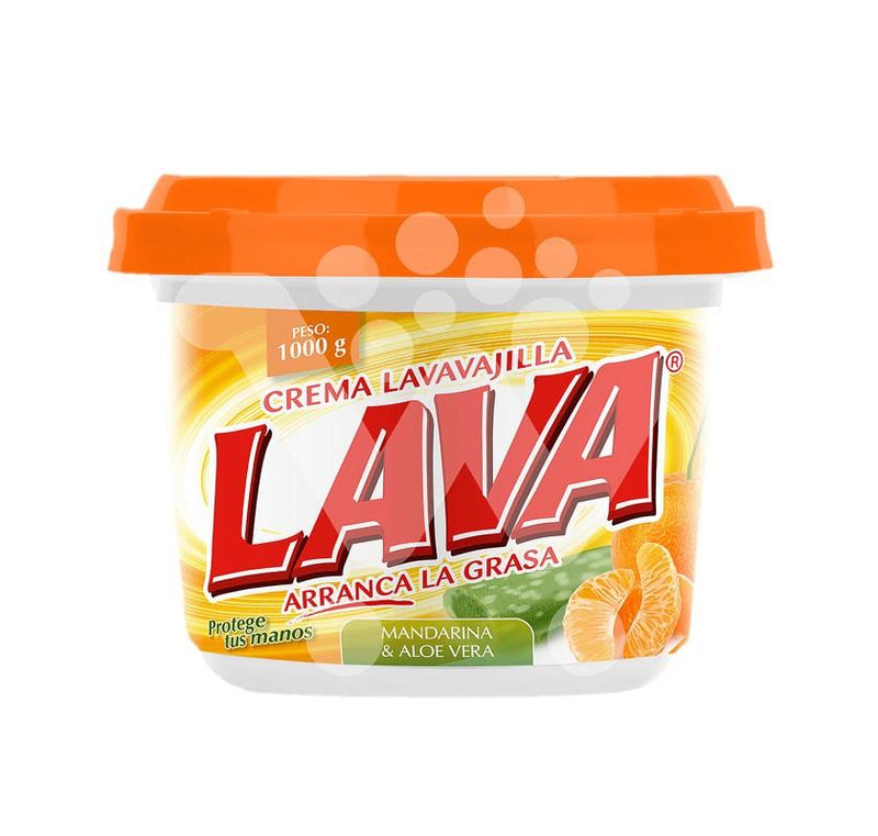 Lavavajilla Lava Mandarina & Aloe Vera en Pasta  Pote 1kg