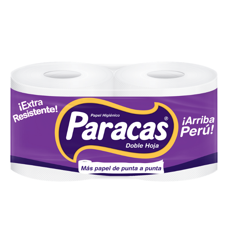 Papel Higiénico Paracas Doble Hoja Paquete 2un