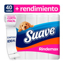 Papel Higiénico Suave Rindemax Doble Hoja Paquete 40 unid