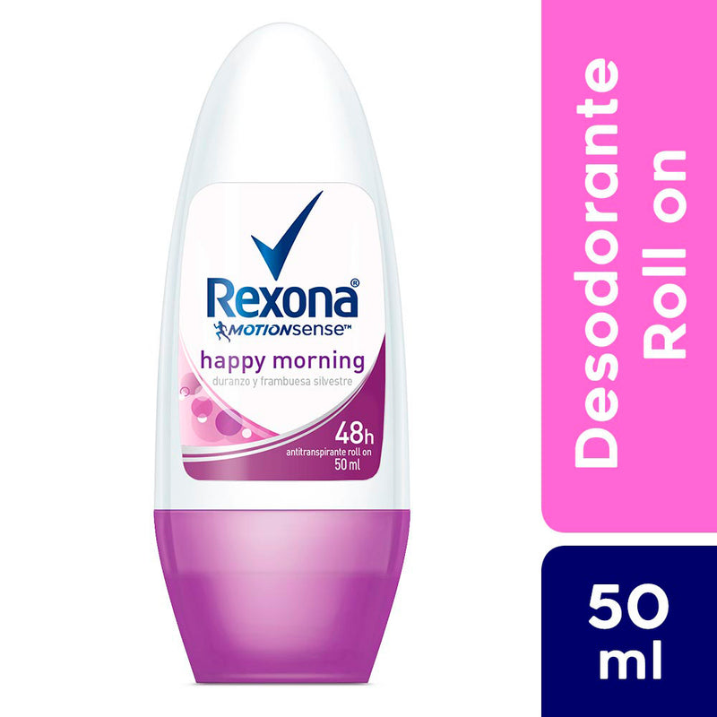 Desodorante Roll On para Mujer Rexona Happy Morning Frasco 50ml