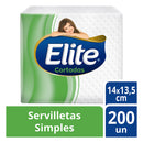 Servilletas Cortadas Simples Elite Paquete 200 Unidades