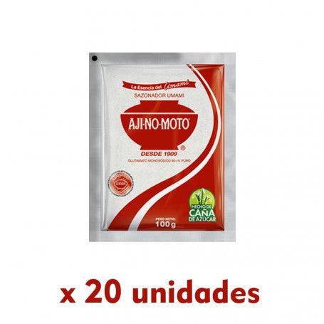 Sazonador AJI-NO-MOTO  Bolsa 100g Paquete 20un