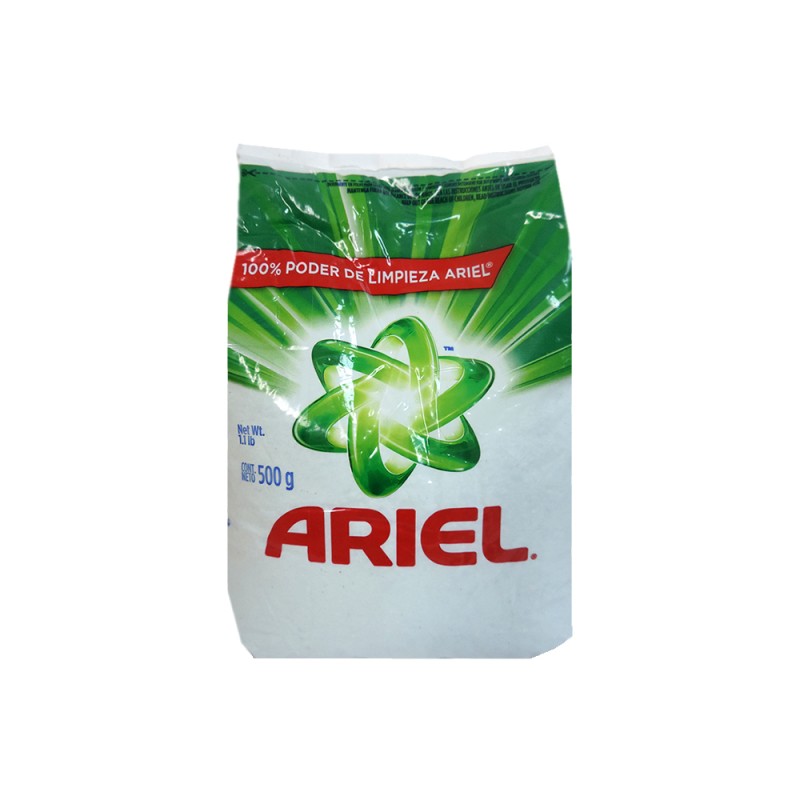 Detergente en polvo Ariel Regular Bolsa 500g