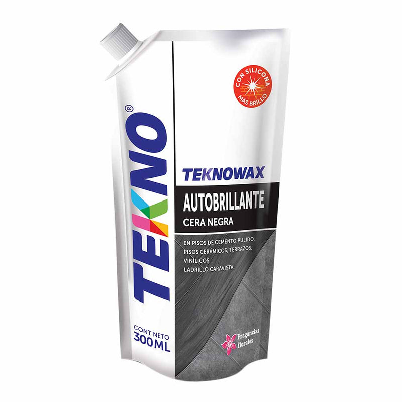 Tekno Cera líquida autobrillante Negra Doypack 330ml