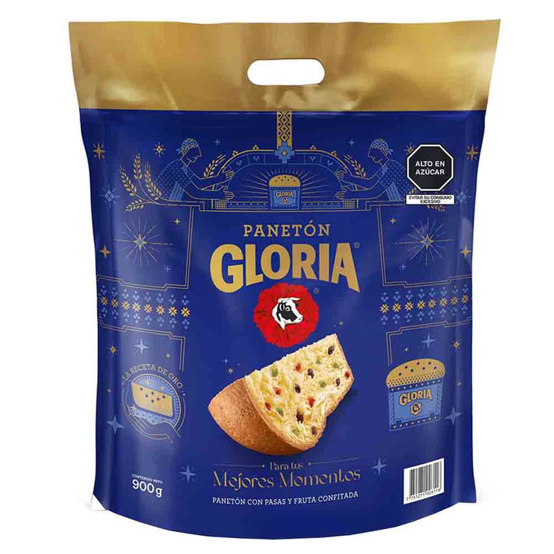 Panetón Gloria Bolsa 900g