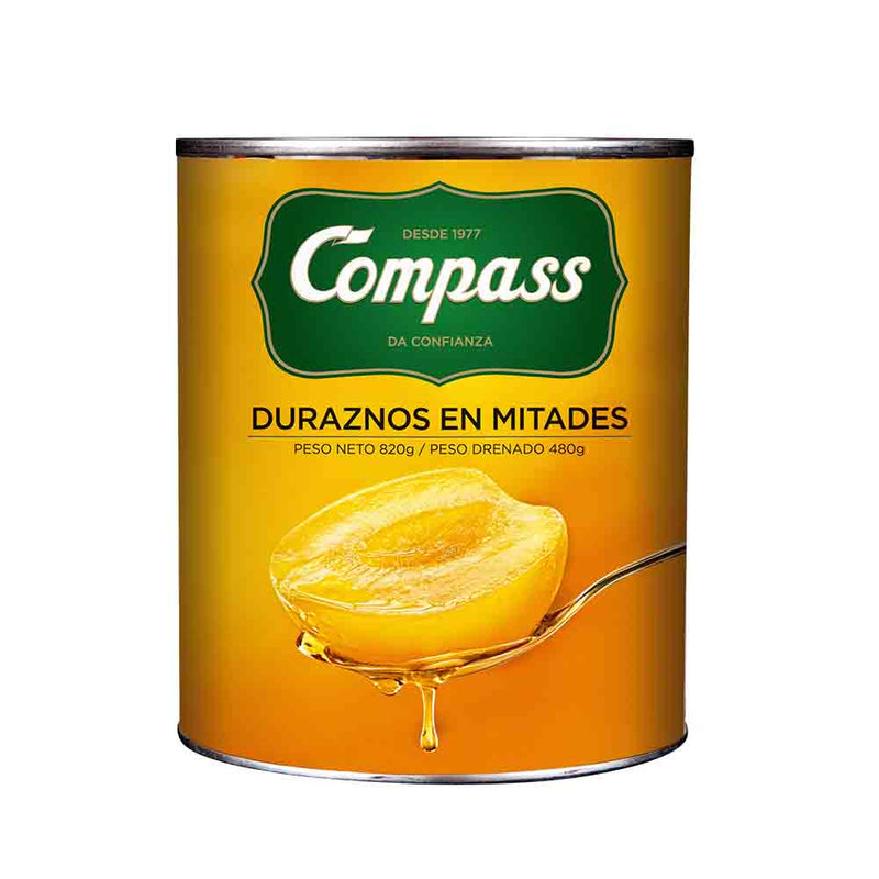 Compass Duraznos en Mitades Lata 820g