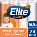 Papel Higiénico ELITE Clásico Doble Hoja Paquete 24 Rollos
