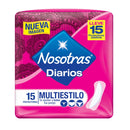 Protectores Diarios Nosotras Multiestilo Paquete 15un