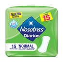 Protectores Diarios Nosotras Normal Paquete 15un
