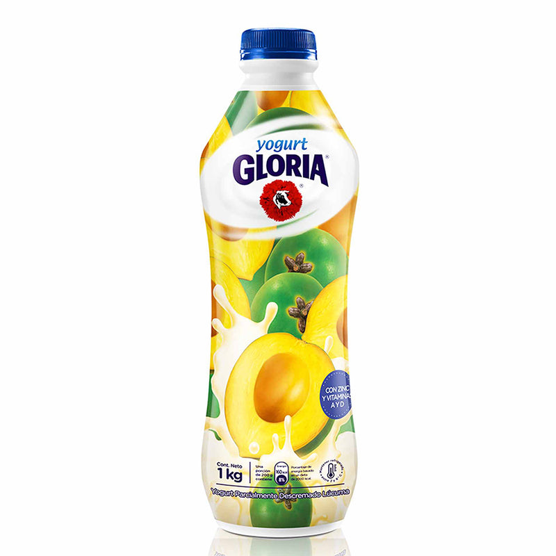 Yogurt Bebible GLORIA Lúcuma Botella 1Kg