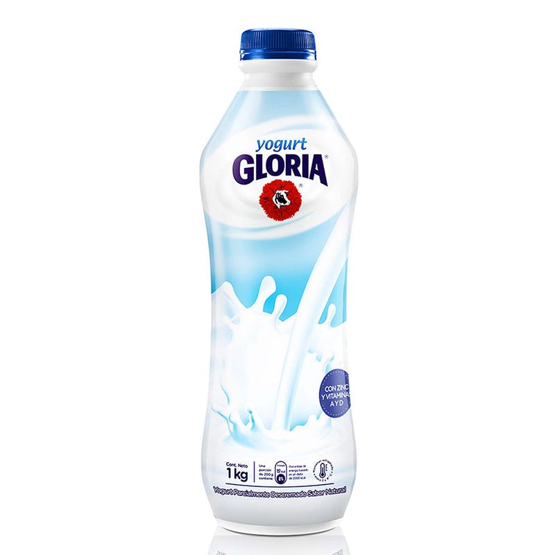Yogurt Bebible GLORIA Natural Botella 1Kg