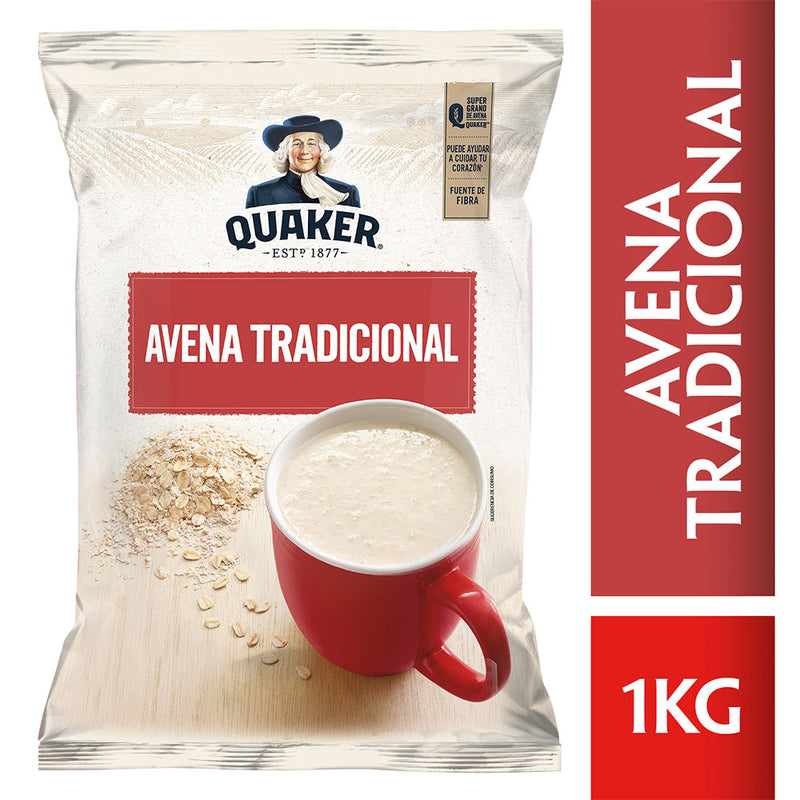 Avena Tradicional Quaker Bolsa 900g