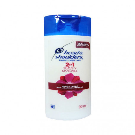 Shampoo HS Suave y Manejable 2 en 1 Frasco 90ml