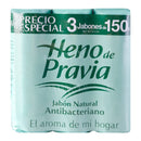 Jabón de Tocador Heno De Pravia Antibacteriano 150g Paquete 3un