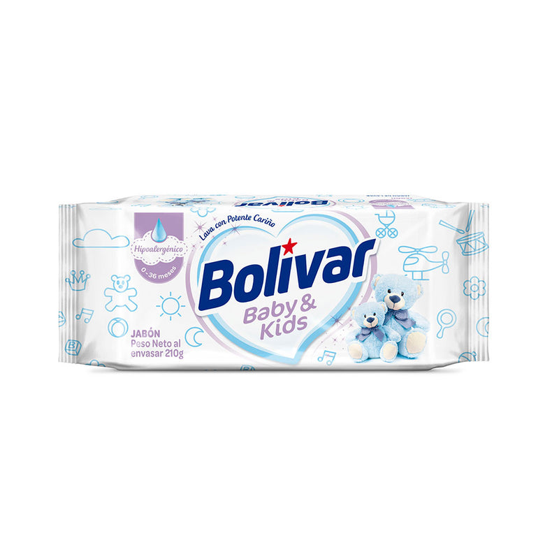 Jabón Bolívar para Ropa de Bebé Barra 210 gr