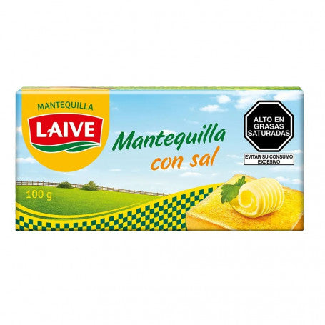 Mantequilla LAIVE Con Sal Barra 90g